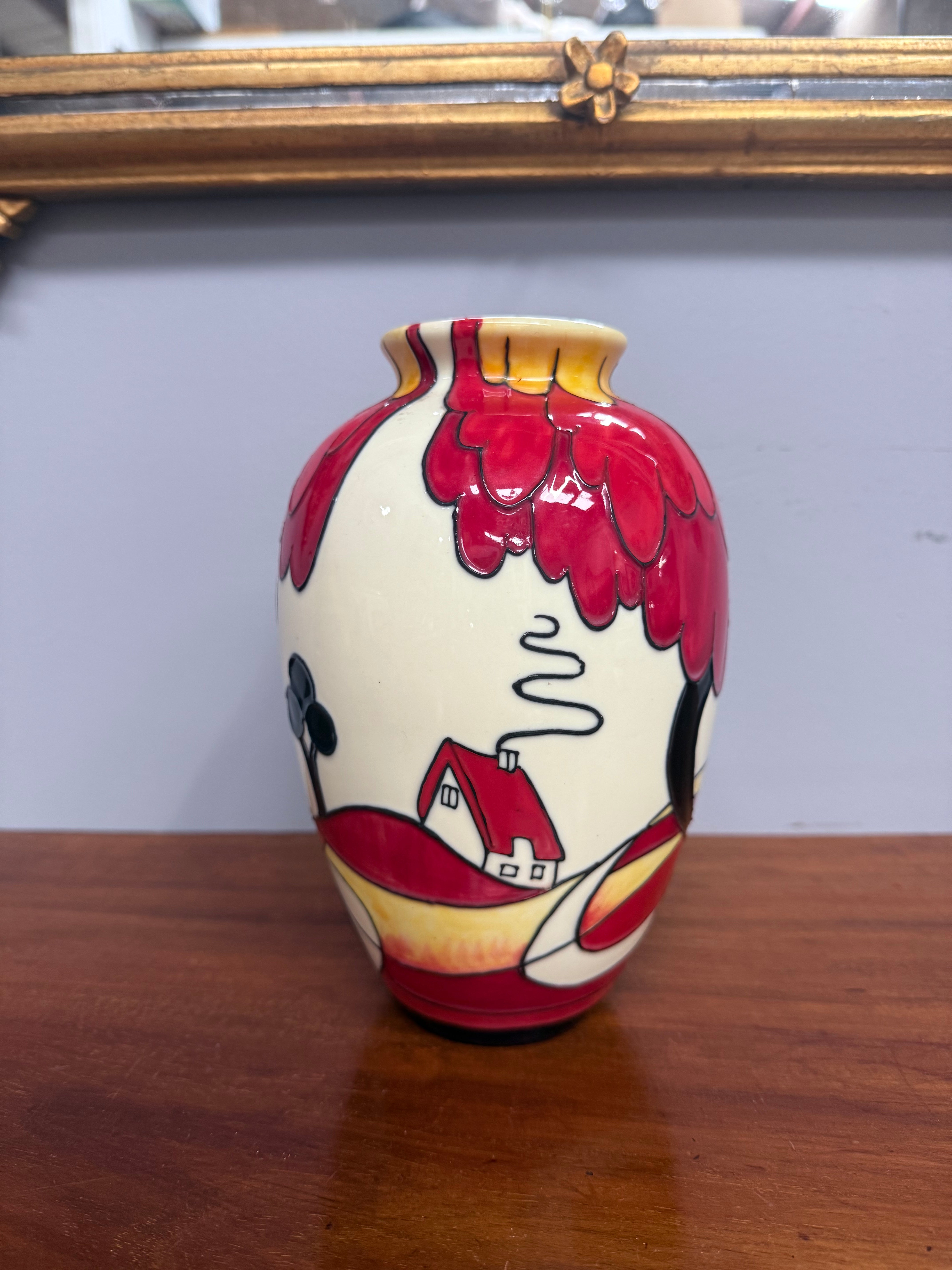 Vintage Old Tupton Ware Vase Noon Design Signed