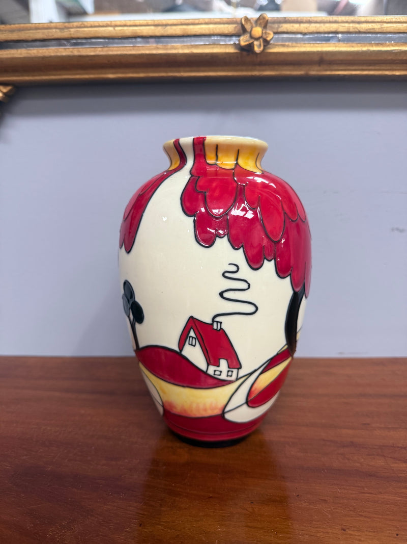 Vintage Old Tupton Ware Vase Noon Design Signed
