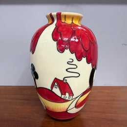 Vintage Old Tupton Ware Vase Noon Design Signed