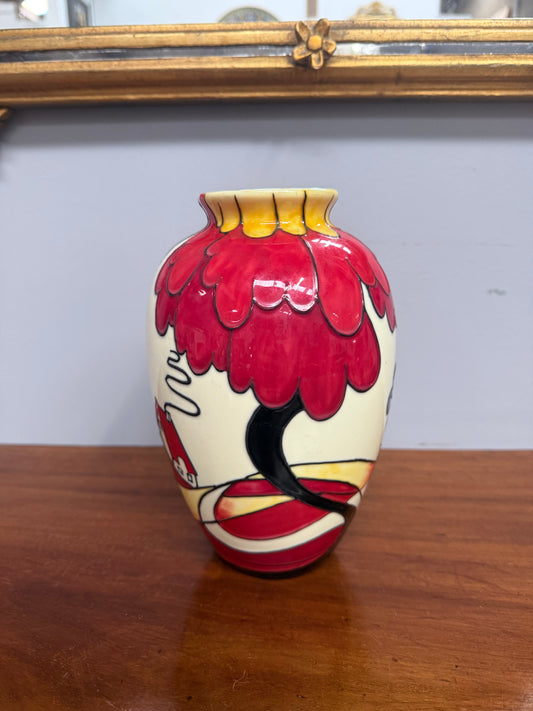 Vintage Old Tupton Ware Vase Noon Design Signed