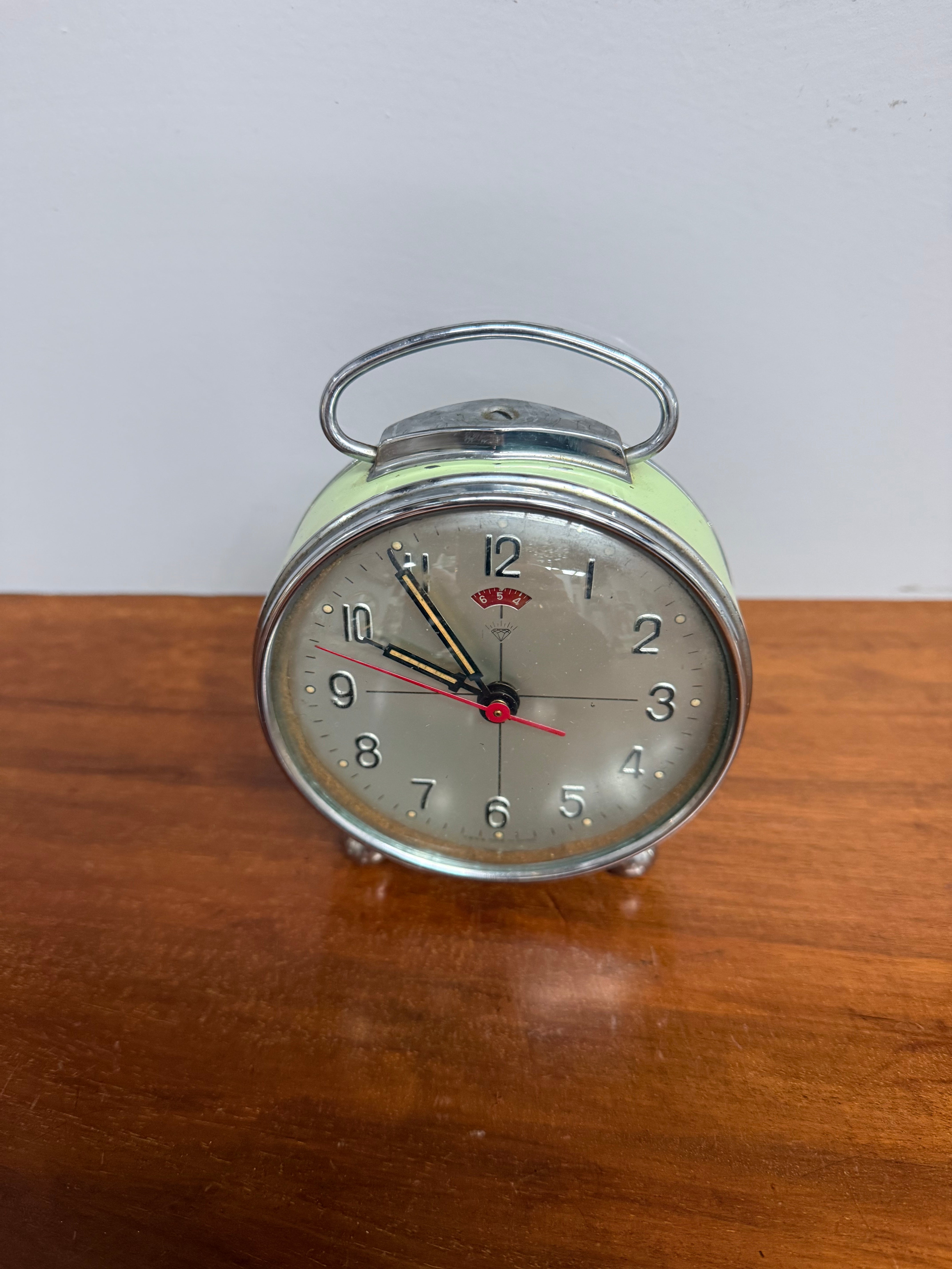 Vintage Diamond Alarm Clock C1960's | Antique & Vintage | Moonee Ponds Antiques | Australia Wide Delivery
