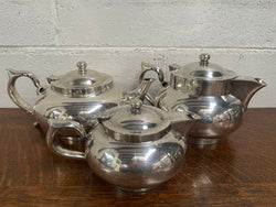 Silver Plate Robur Three Piece Tea Set | Antique & Vintage | Moonee Ponds Antiques | Australia Wide Delivery