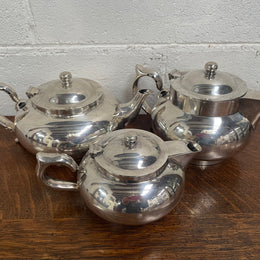 Silver Plate Robur Three Piece Tea Set