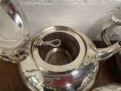 Silver Plate Robur Three Piece Tea Set | Antique & Vintage | Moonee Ponds Antiques | Australia Wide Delivery