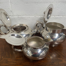 Silver Plate Robur Three Piece Tea Set