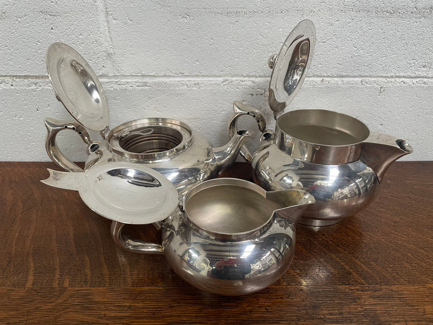 Silver Plate Robur Three Piece Tea Set