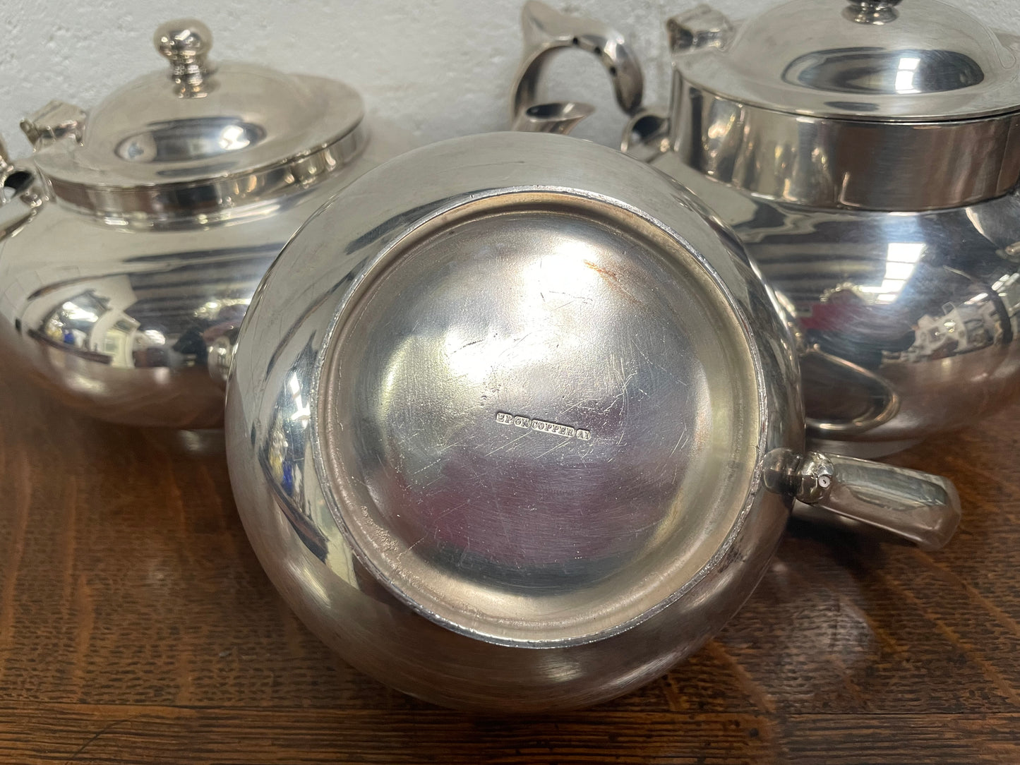 Silver Plate Robur Three Piece Tea Set