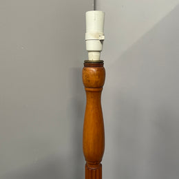 Antique Pine standard lamp that has been rewired to Australian standards with foot pedal. It has been sourced locally and is in good original detailed condition.