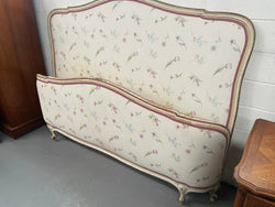 King Size 19th Century Louis XV Style Hand Painted Upholstered | Antique & Vintage | Moonee Ponds Antiques | Australia Wide Delivery
