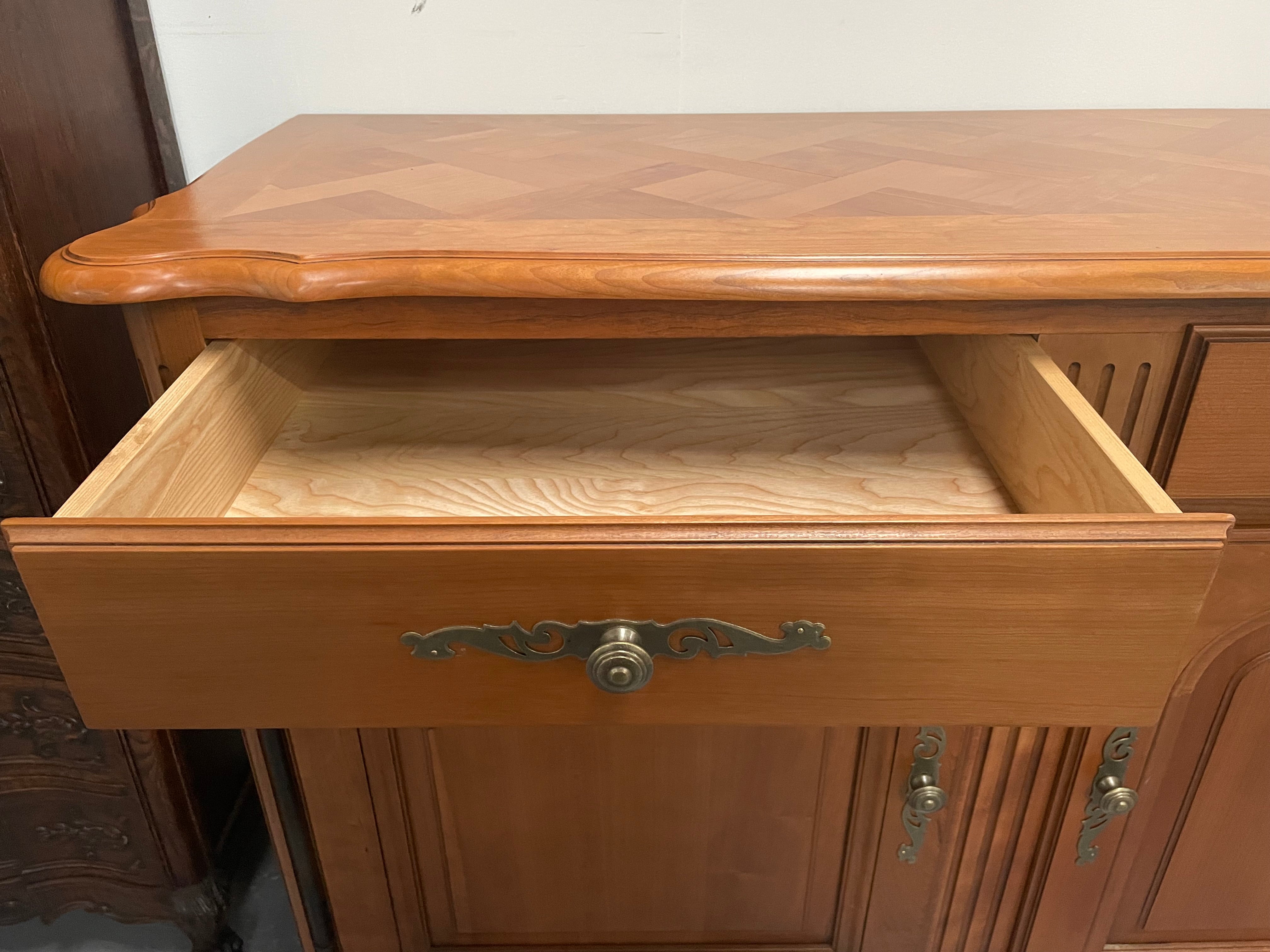 Vintage French Provincial Style Cherry Wood Two Door Sideboard | Antique & Vintage | Moonee Ponds Antiques | Australia Wide Delivery