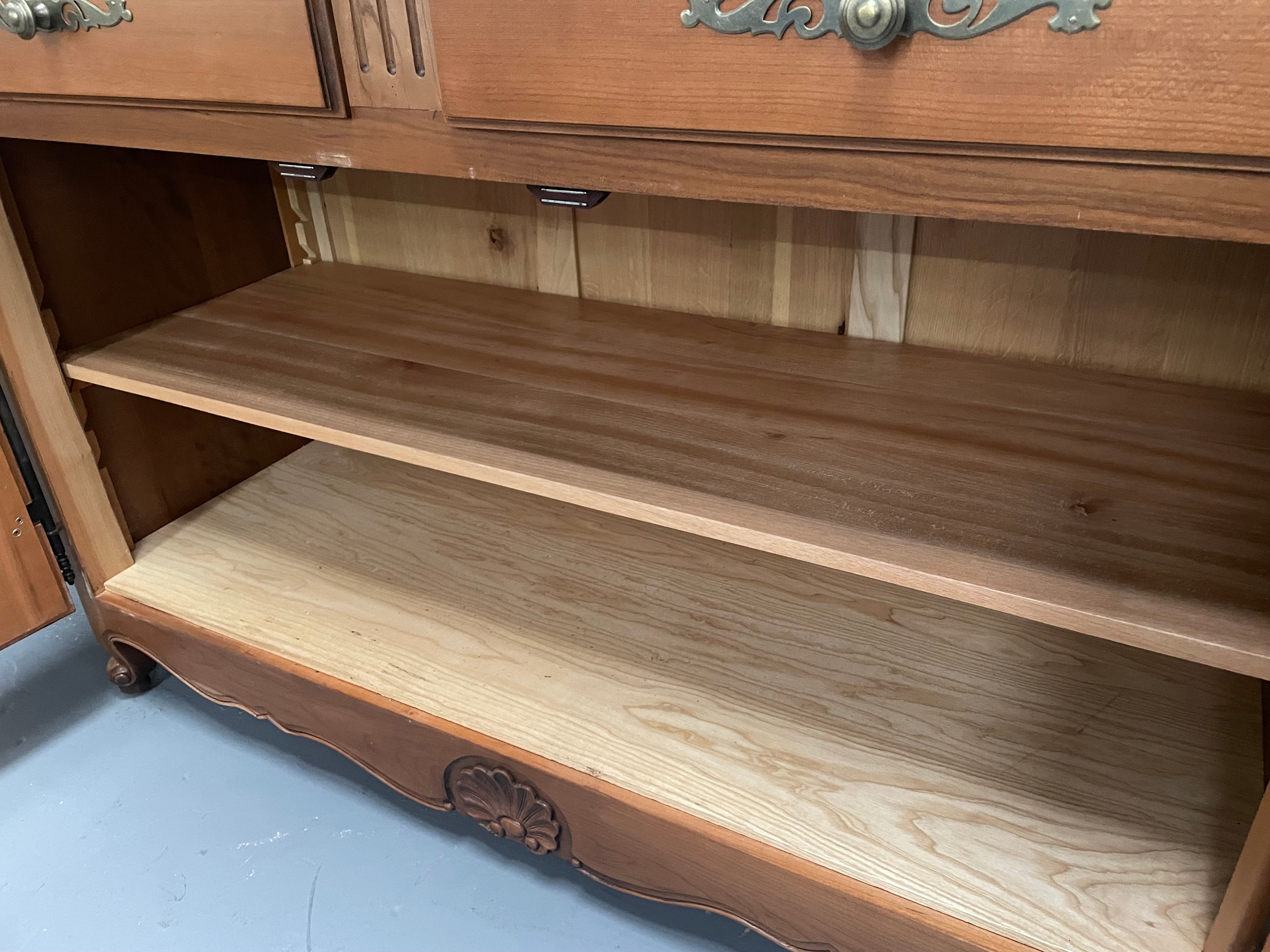 Vintage French Provincial Style Cherry Wood Two Door Sideboard | Antique & Vintage | Moonee Ponds Antiques | Australia Wide Delivery