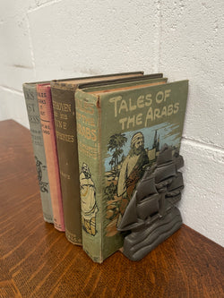 Pair Vintage Metal Sailing Ship Bookends | Antique & Vintage | Moonee Ponds Antiques | Australia Wide Delivery