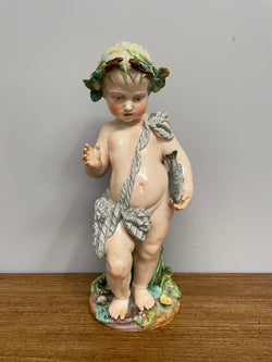 Large Antique Meissen Cherub Statue | Antique & Vintage | Moonee Ponds Antiques | Australia Wide Delivery
