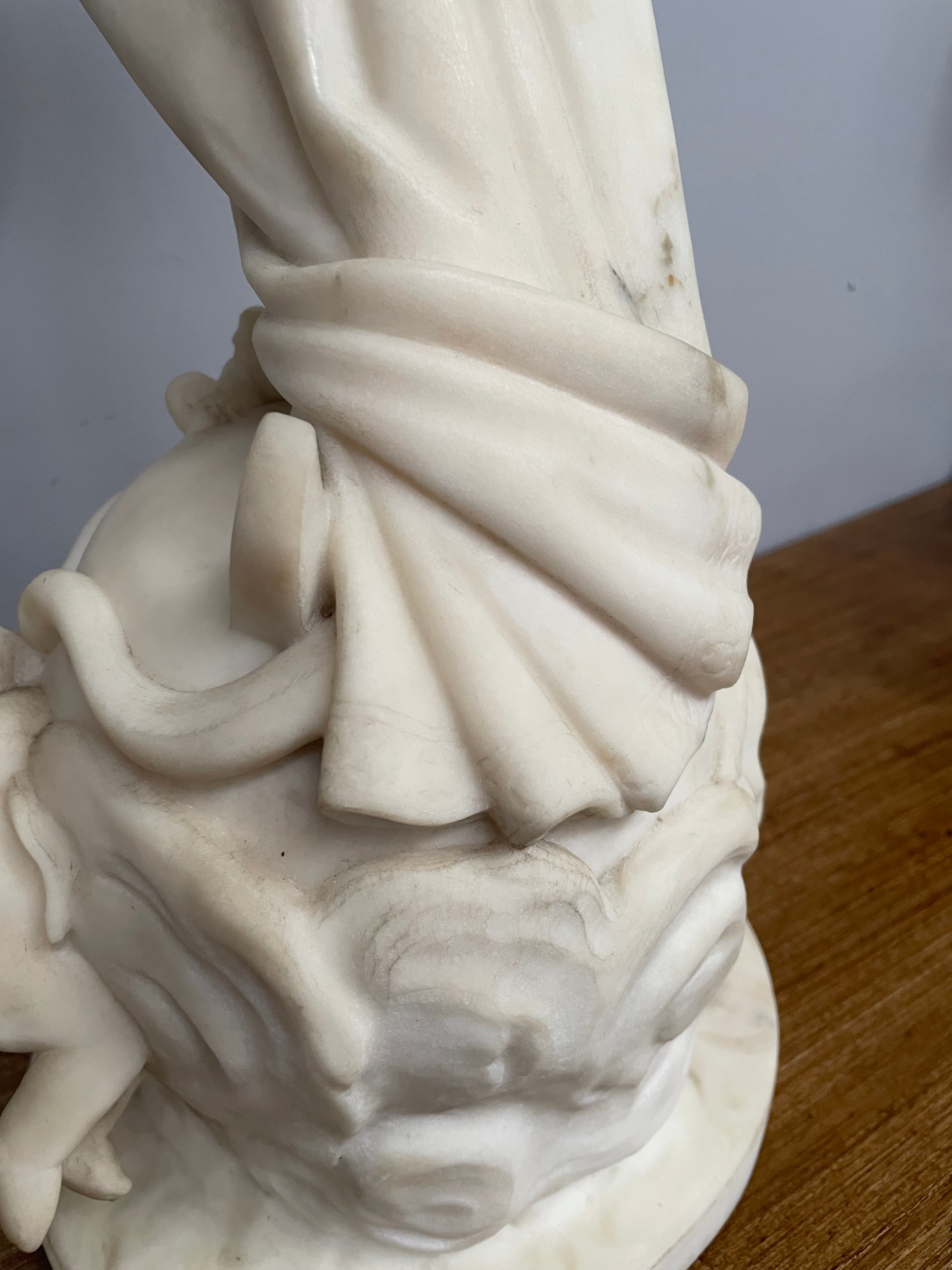 Antique French Marble Figure Of "Our Lady" | Antique & Vintage | Moonee Ponds Antiques | Australia Wide Delivery