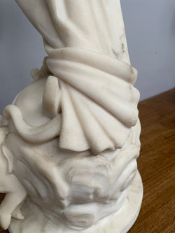 Antique French Marble Figure Of "Our Lady" | Antique & Vintage | Moonee Ponds Antiques | Australia Wide Delivery