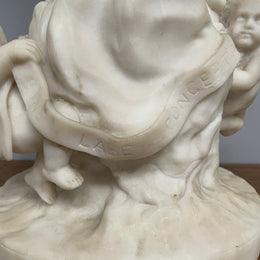 Antique French Marble Figure Of "Our Lady"