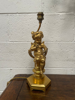 Gorgeous French Antique Gilt Bronze Cupid Lamp | Antique & Vintage | Moonee Ponds Antiques | Australia Wide Delivery