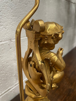 Gorgeous French Antique Gilt Bronze Cupid Lamp | Antique & Vintage | Moonee Ponds Antiques | Australia Wide Delivery