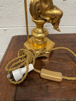 Gorgeous French Antique Gilt Bronze Cupid Lamp | Antique & Vintage | Moonee Ponds Antiques | Australia Wide Delivery