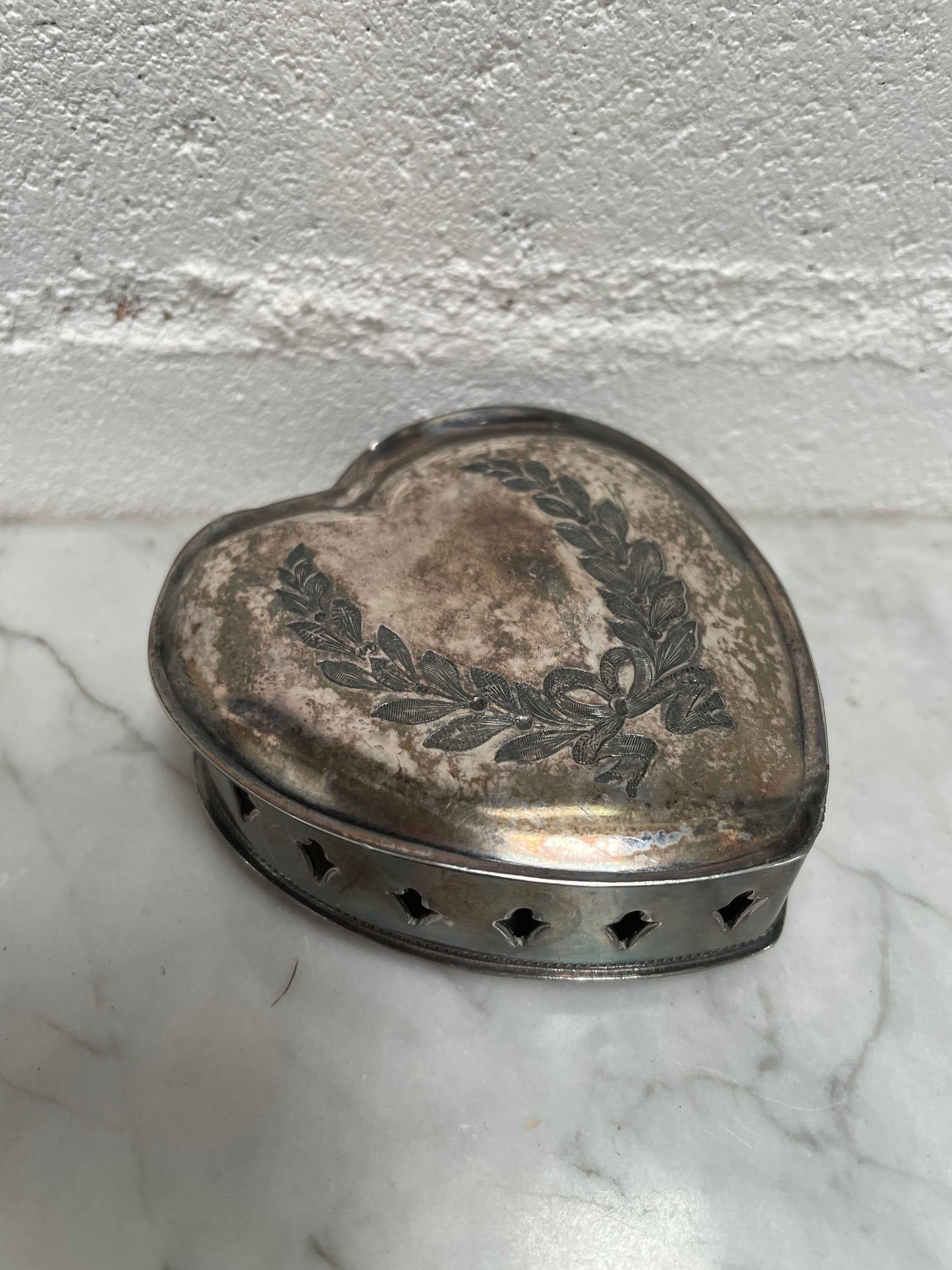 Antique Knicker Bocker Silver Trinket Box