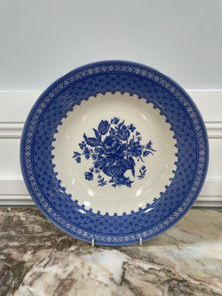 Queen's England Blue Large Bowl | Antique & Vintage | Moonee Ponds Antiques | Australia Wide Delivery