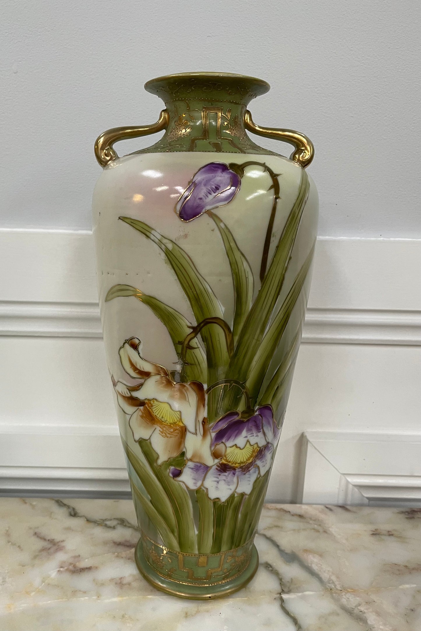 Hand Painted Japanese Vase