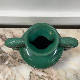 Art Deco ' Gabriel' Green Pottery Vase