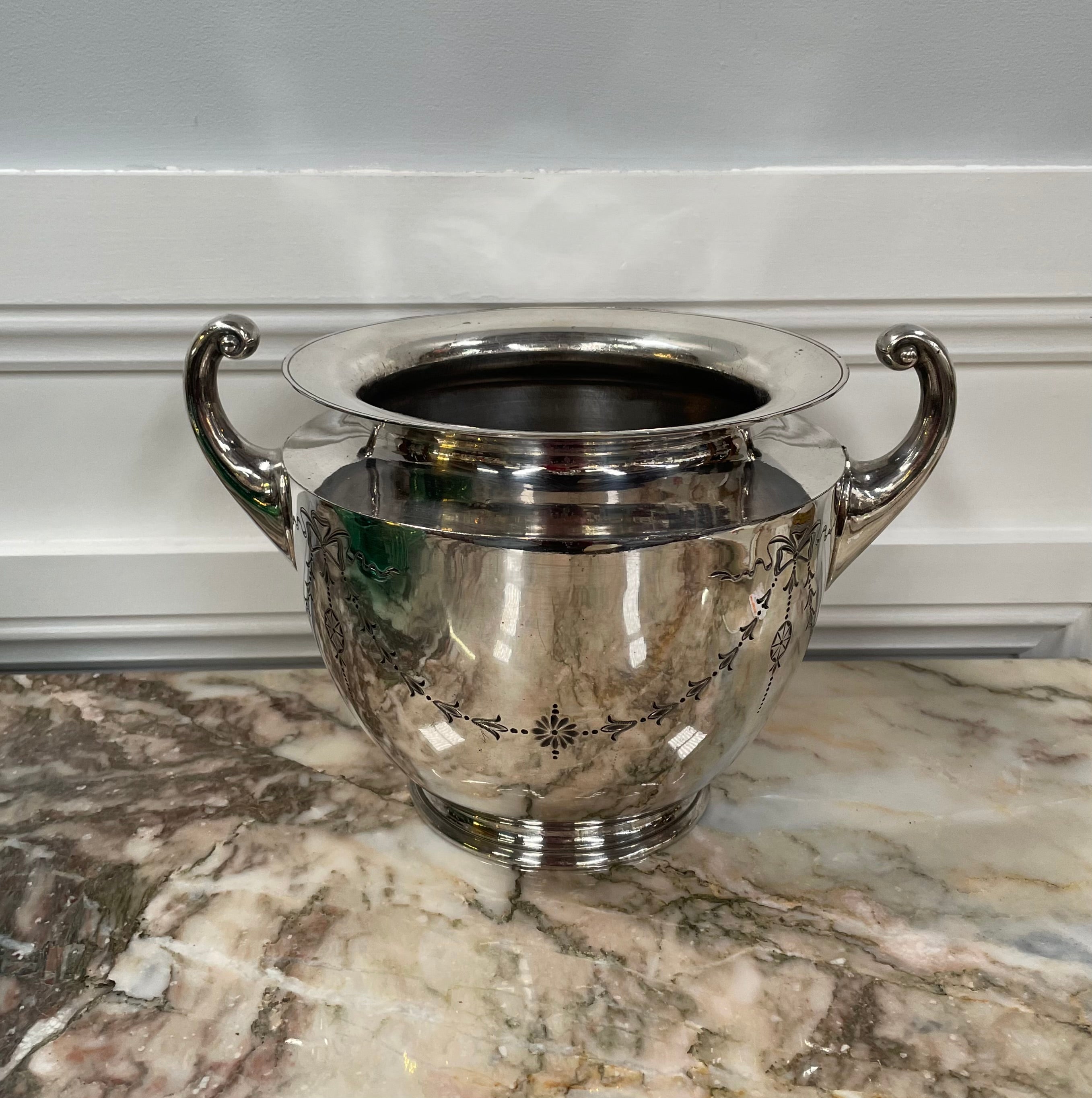 Rare Edwardian Silver Plated Jardiniere/Planter | Antique & Vintage | Moonee Ponds Antiques | Australia Wide Delivery