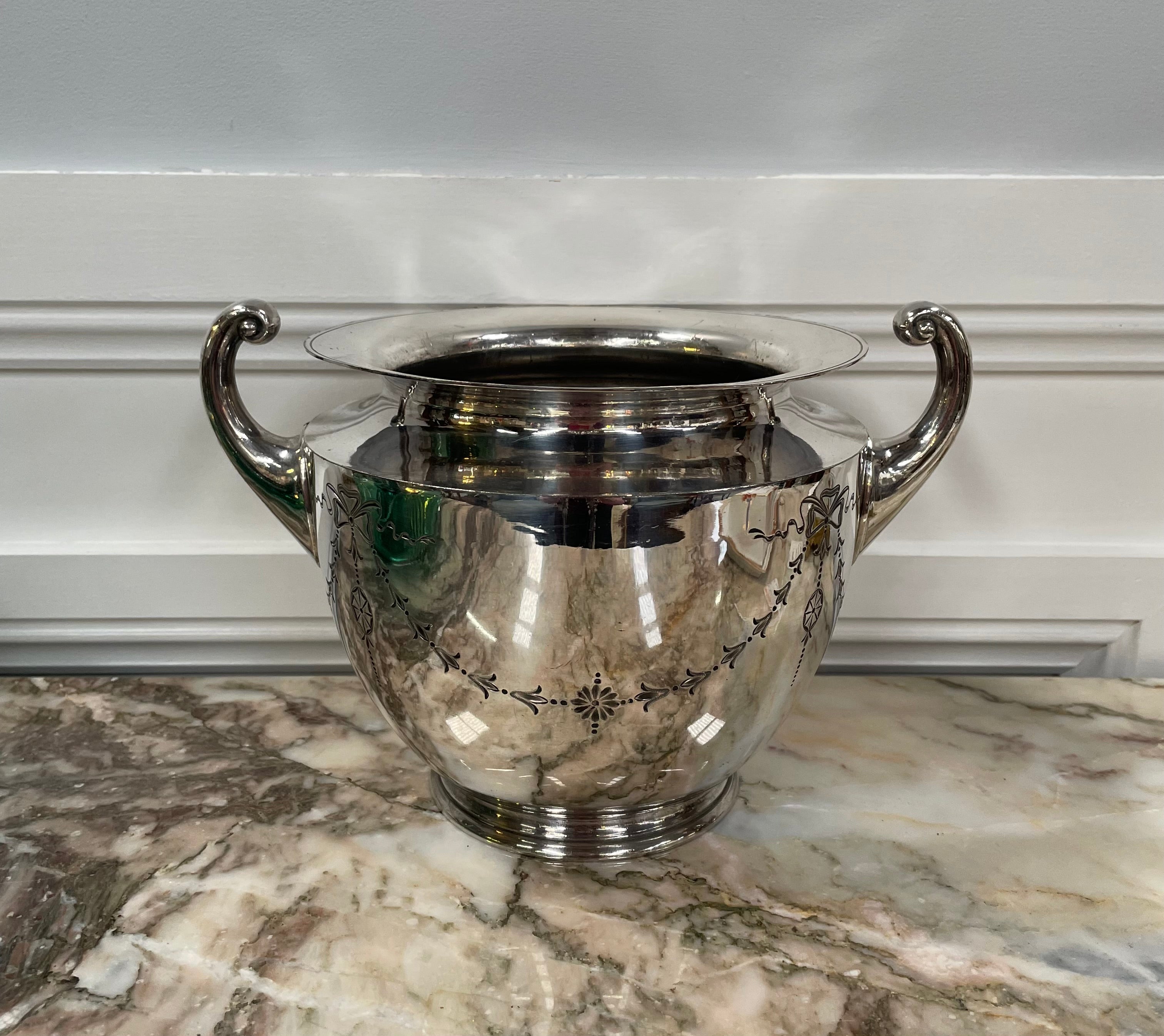 Rare Edwardian Silver Plated Jardiniere/Planter | Antique & Vintage | Moonee Ponds Antiques | Australia Wide Delivery