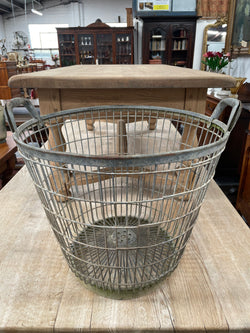 French Wire Harvesting Basket | Antique & Vintage | Moonee Ponds Antiques | Australia Wide Delivery