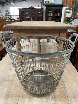 French Wire Harvesting Basket | Antique & Vintage | Moonee Ponds Antiques | Australia Wide Delivery