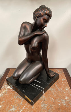 Mid Century Modern Bronze Statue | Antique & Vintage | Moonee Ponds Antiques | Australia Wide Delivery