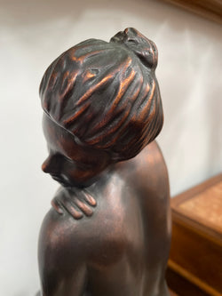 Mid Century Modern Bronze Statue | Antique & Vintage | Moonee Ponds Antiques | Australia Wide Delivery