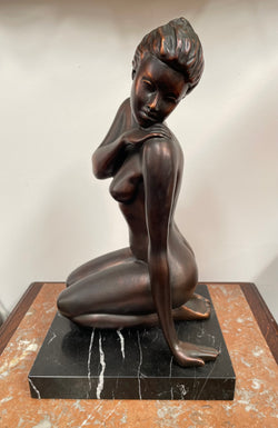 Mid Century Modern Bronze Statue | Antique & Vintage | Moonee Ponds Antiques | Australia Wide Delivery