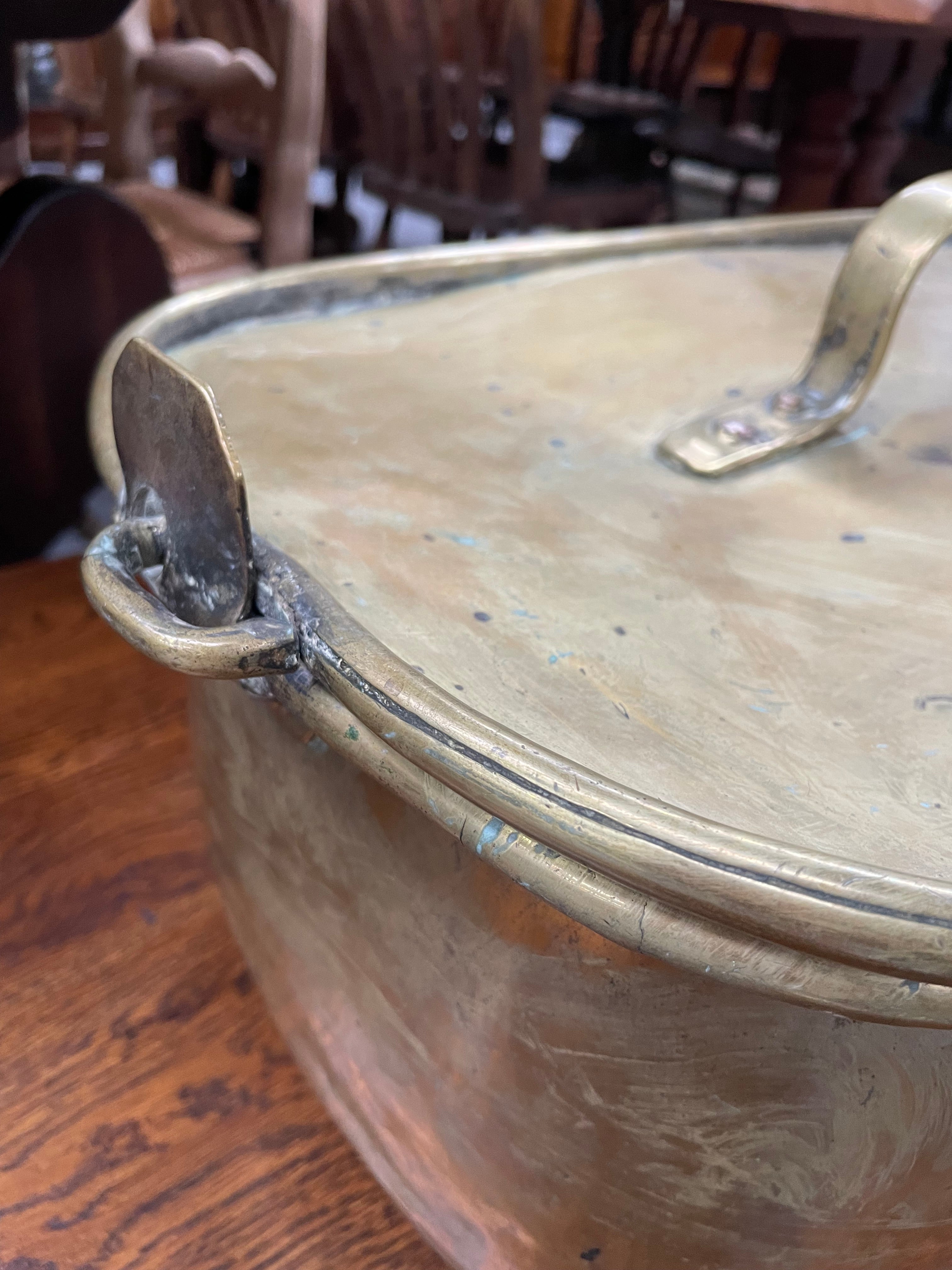 19th Century French Brass Pot | Antique & Vintage | Moonee Ponds Antiques | Australia Wide Delivery