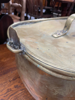 19th Century French Brass Pot | Antique & Vintage | Moonee Ponds Antiques | Australia Wide Delivery