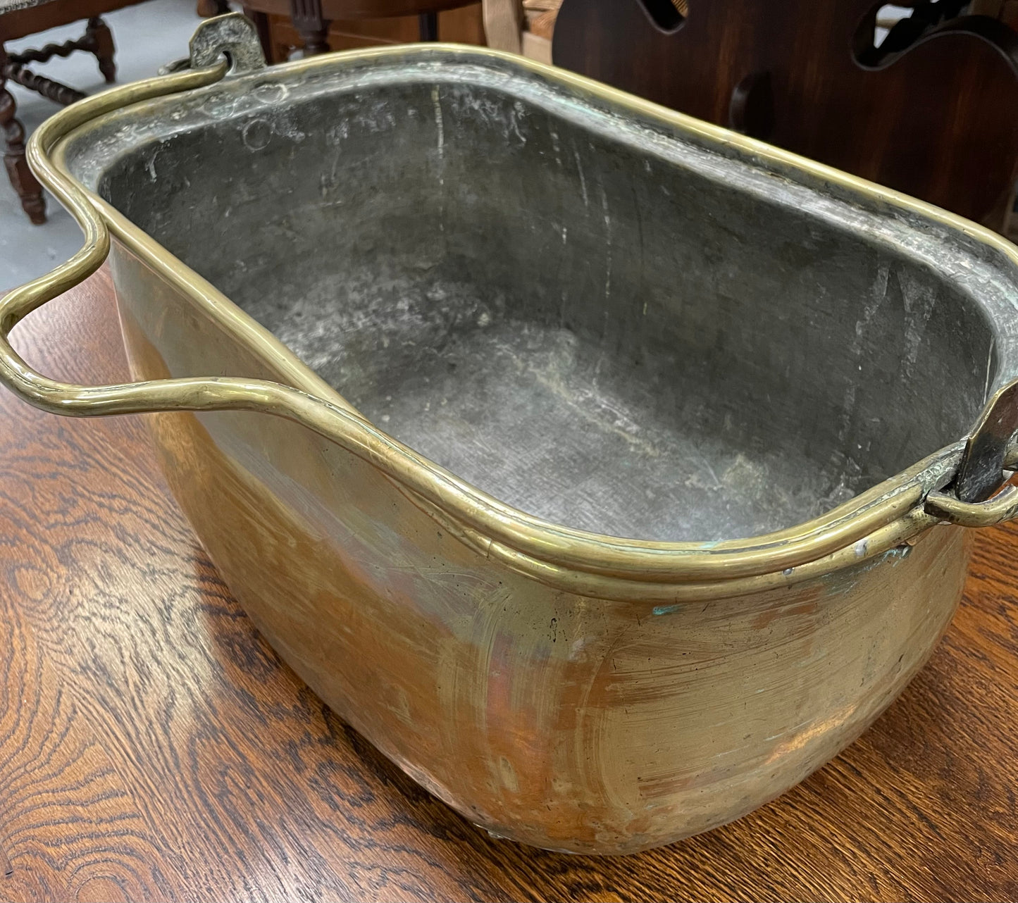 19th Century French Brass Pot