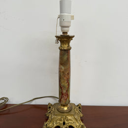 Elegant Edwardian Onyx & Ormolu Table Lamp