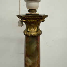 Elegant Edwardian Onyx & Ormolu Table Lamp