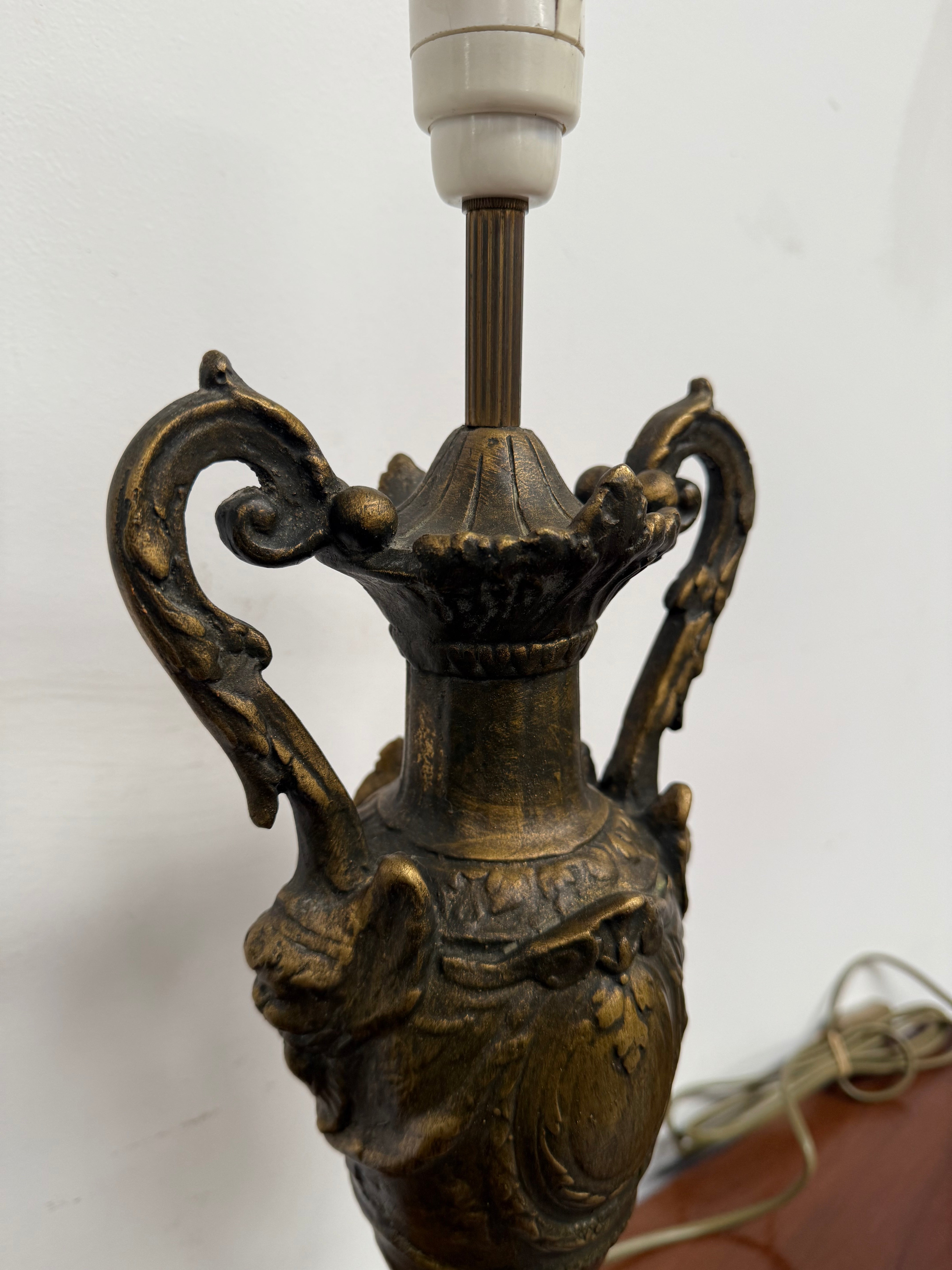 Elegant Gilt Metal & Marble Vintage Table Lamp | Antique & Vintage | Moonee Ponds Antiques | Australia Wide