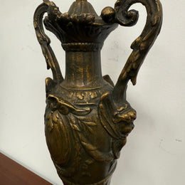 Elegant Gilt Metal & Marble Vintage Table Lamp