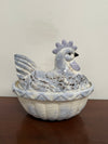 Vintage French Chicken Egg Bowl & Cover | Antique & Vintage | Moonee Ponds Antiques | Australia Wide Delivery