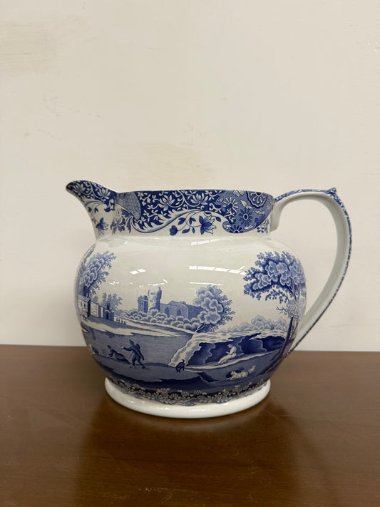 Rare Very Large Spode Blue and White Jug