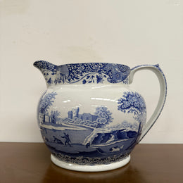 Rare Very Large Spode Blue and White Jug