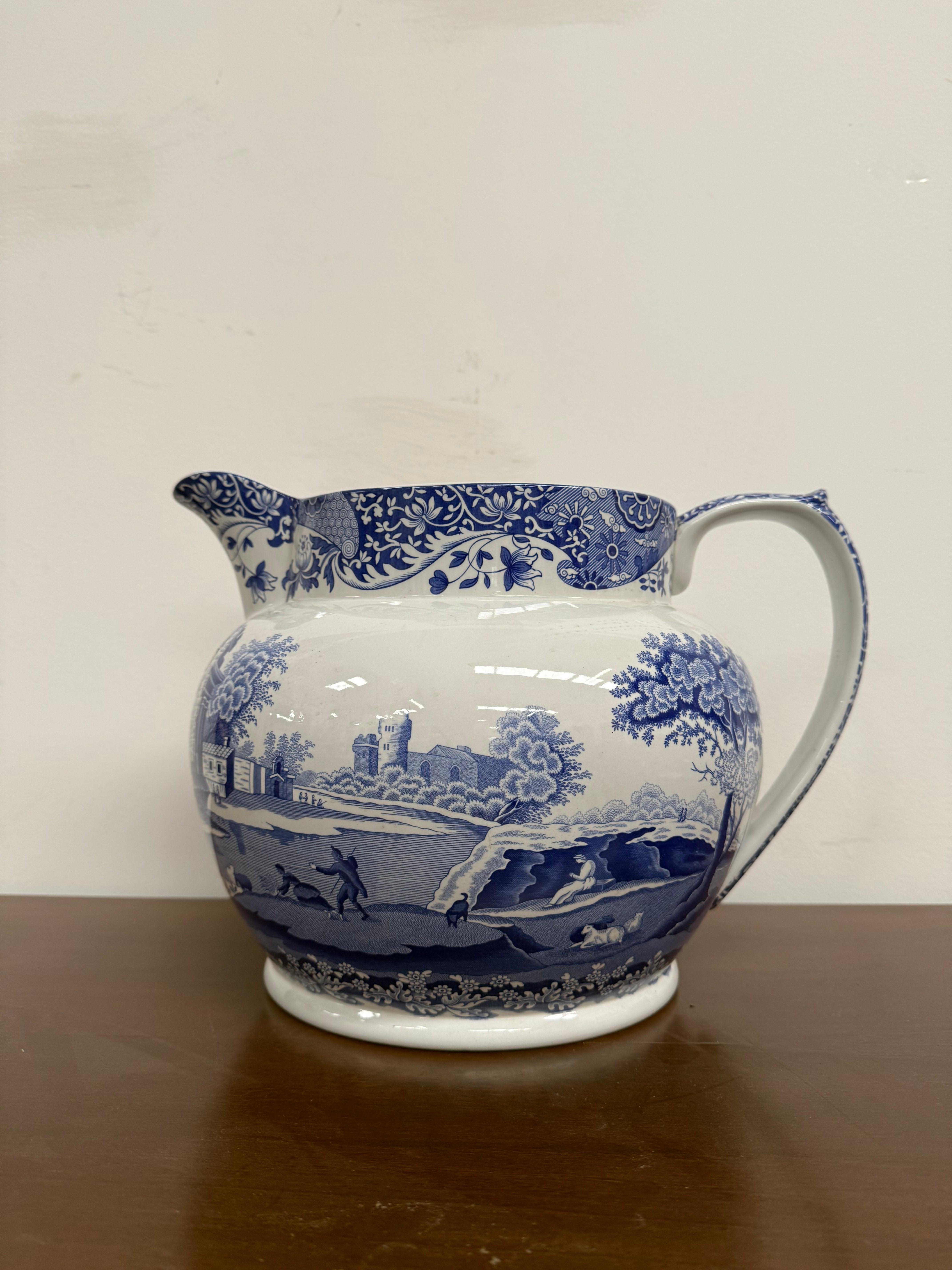 Rare Very Large Spode Blue and White Jug | Antique & Vintage | Moonee Ponds Antiques | Australia Wide Delivery