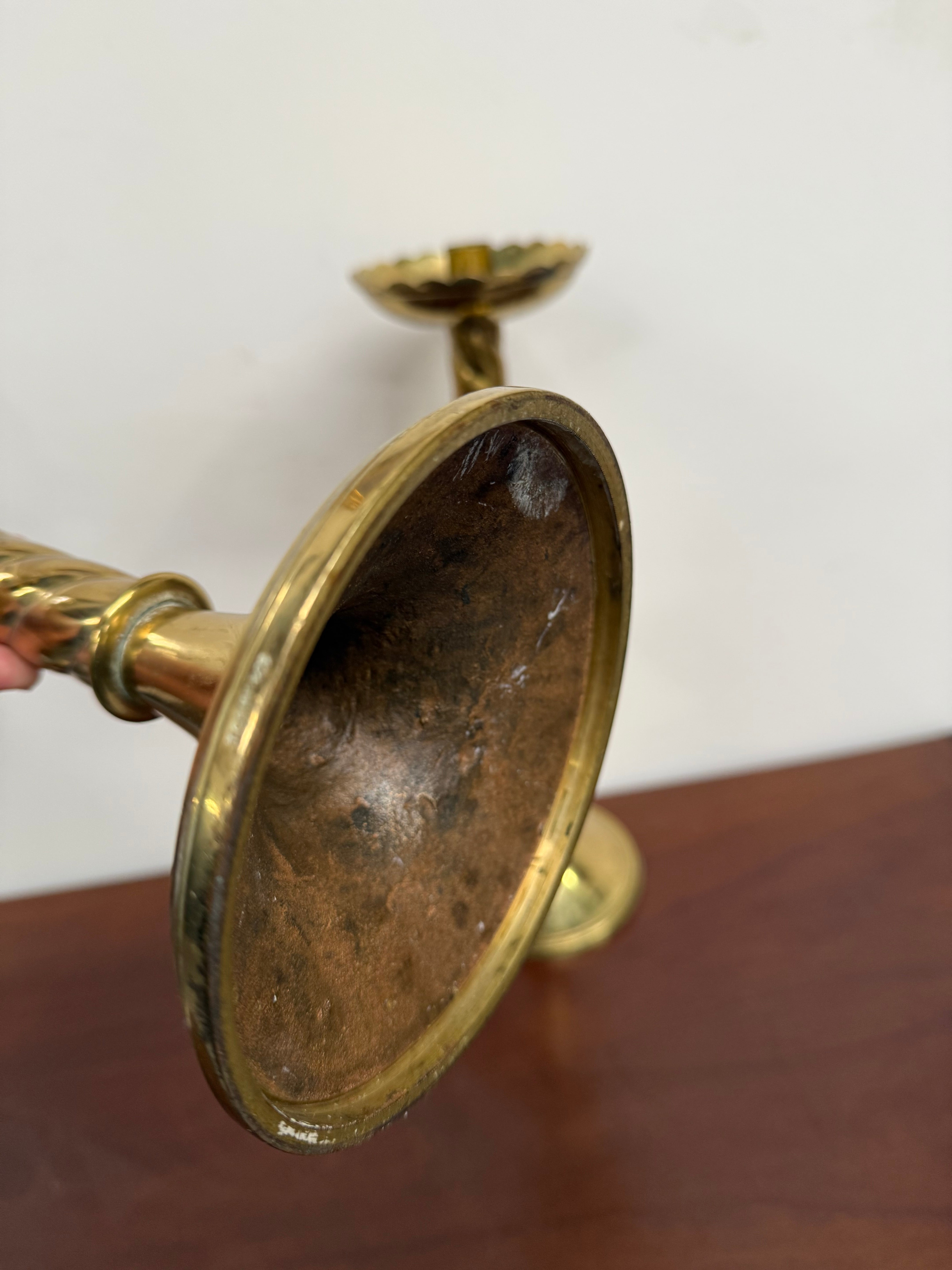 Pair of French Antique 19th Century Gilt Brass Candlestick | Antique & Vintage | Moonee Ponds Antiques | Australia Wide Delivery
