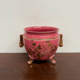 Victorian Pink Porcelain Jardinere