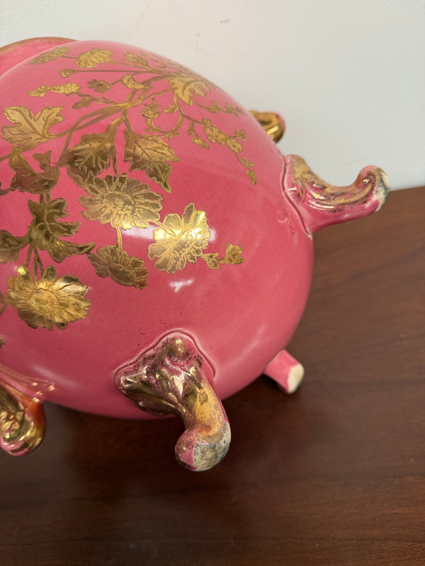 Victorian Pink Porcelain Jardinere