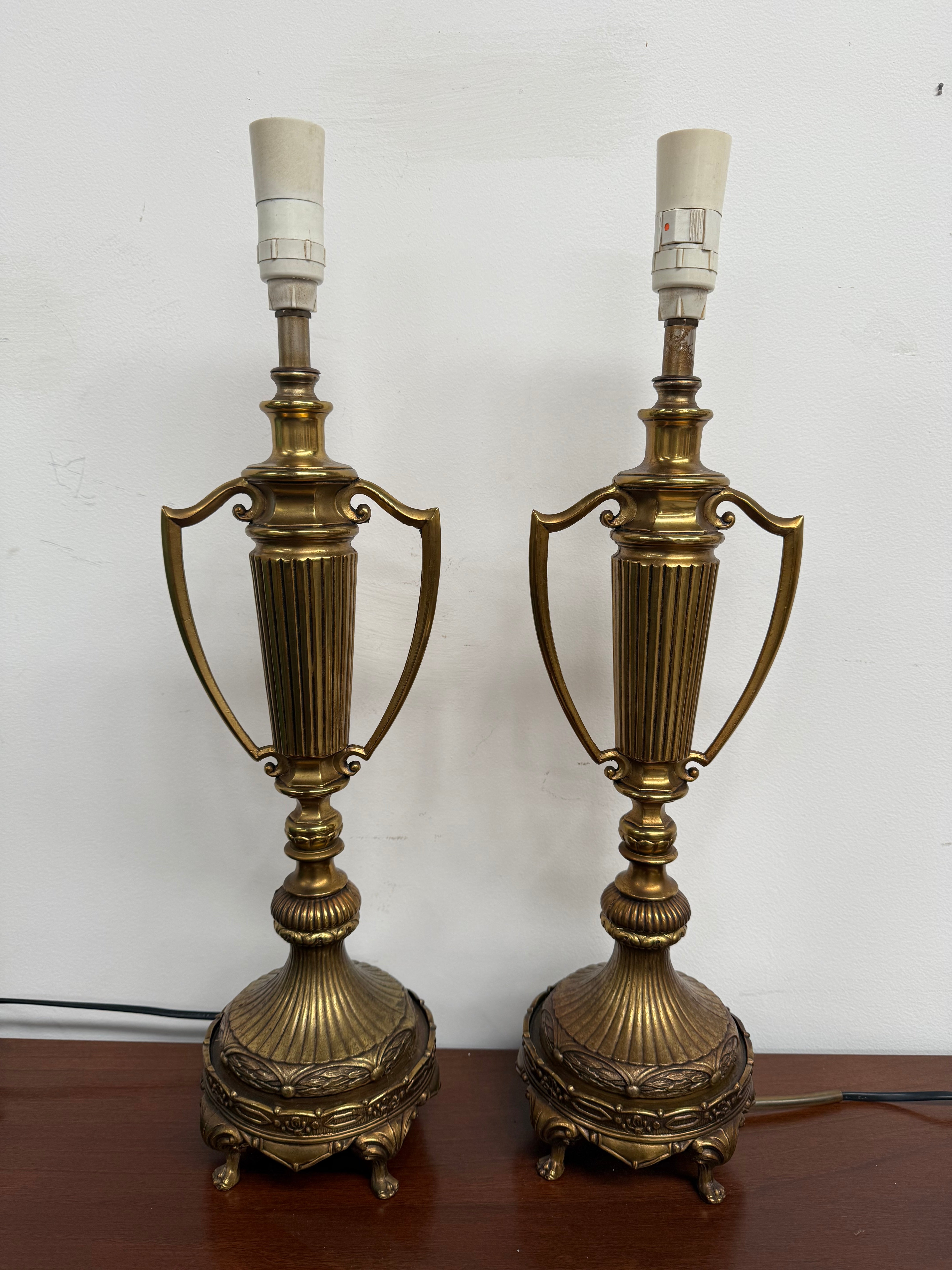 Quality Pair of Vintage Regency Style Table Lamps | Antique & Vintage | Moonee Ponds Antiques | Australia Wide