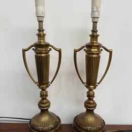 Quality Pair of Vintage Regency Style Table Lamps